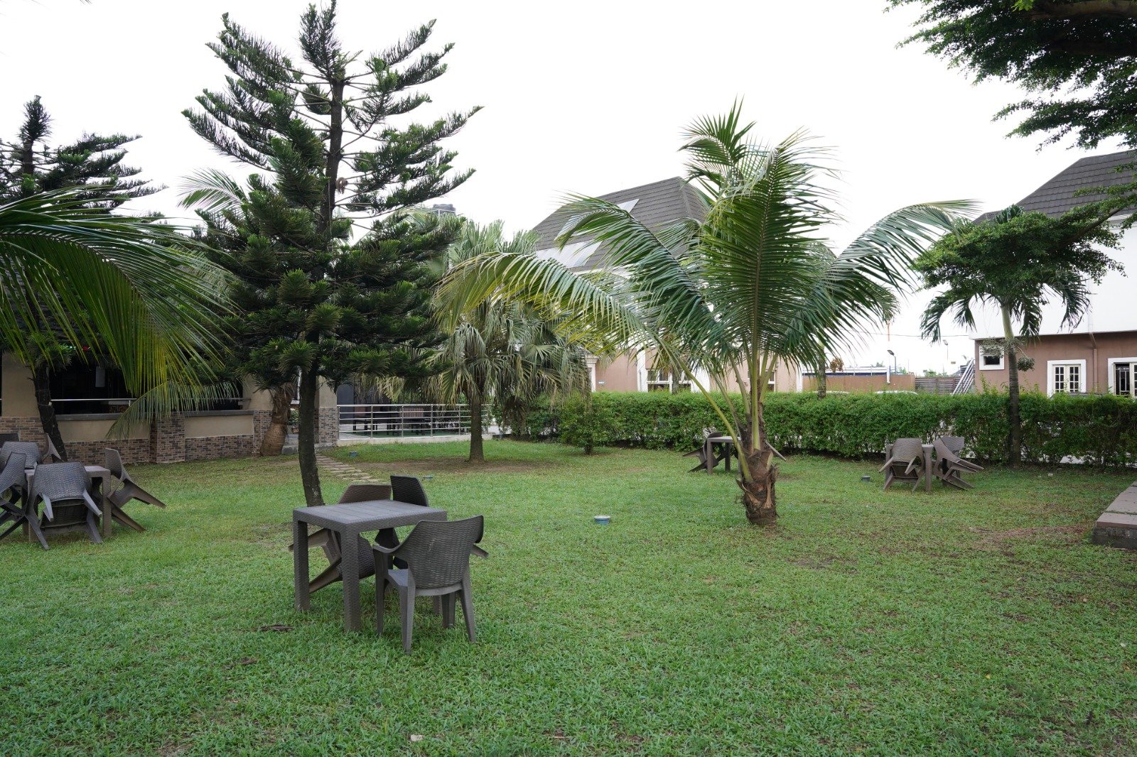Garden lounge area